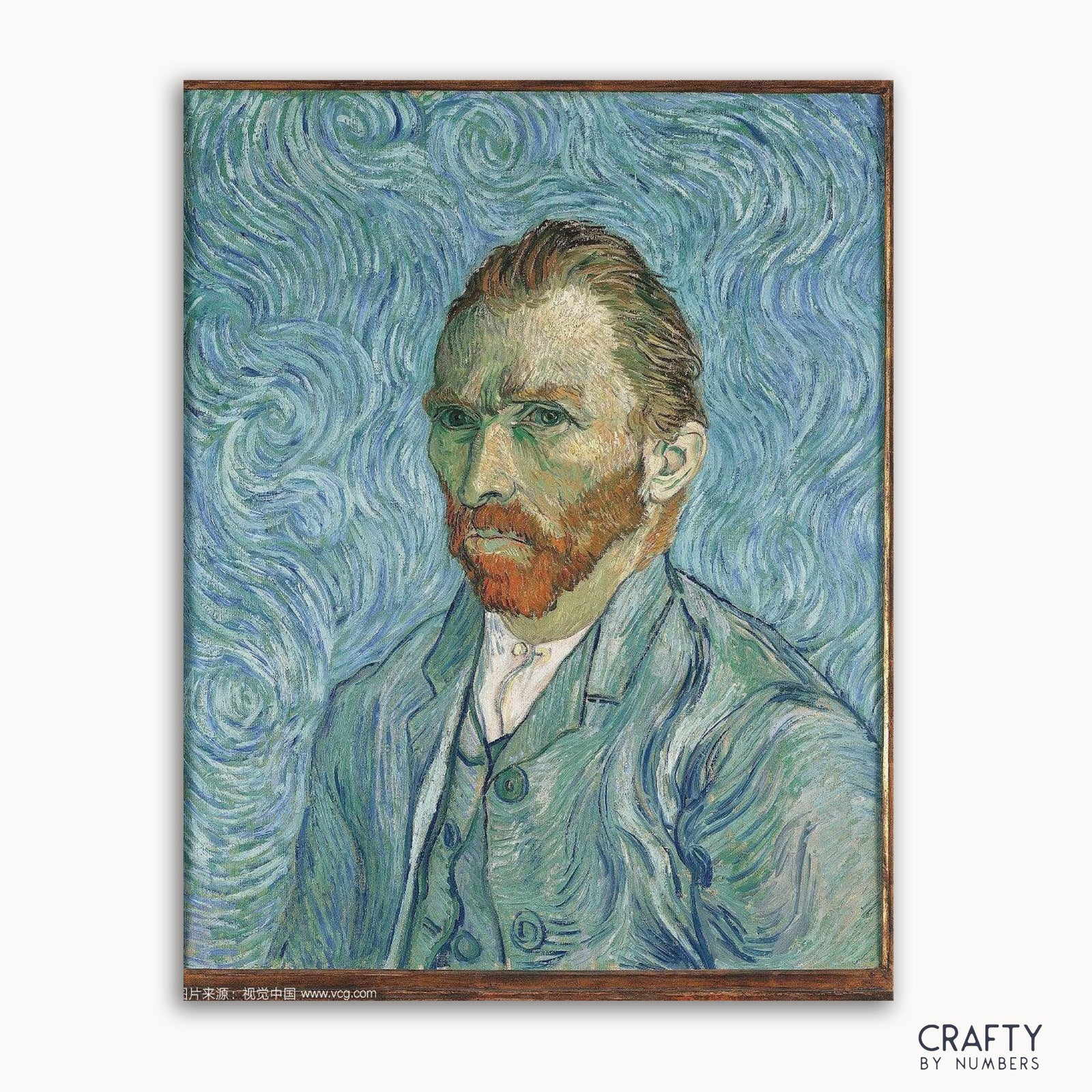 Van Gogh Portrait finished paint by numbers artwork