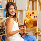 Premium Paint Brushes (10-Pack) - Crafty By Numbers - Paint by Numbers - Paint by Numbers for Adults - Painting - Canvas - Custom Paint by Numbers