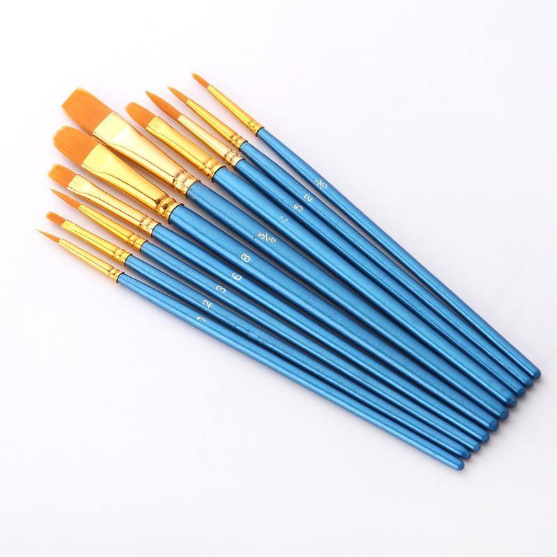 Premium Paint Brushes (10-Pack) (Free Gift) arranged with paint brushes