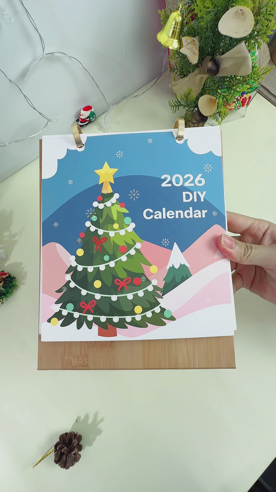 Christmas paint by numbers set with Jingle & Joy artwork for festive home decoration.