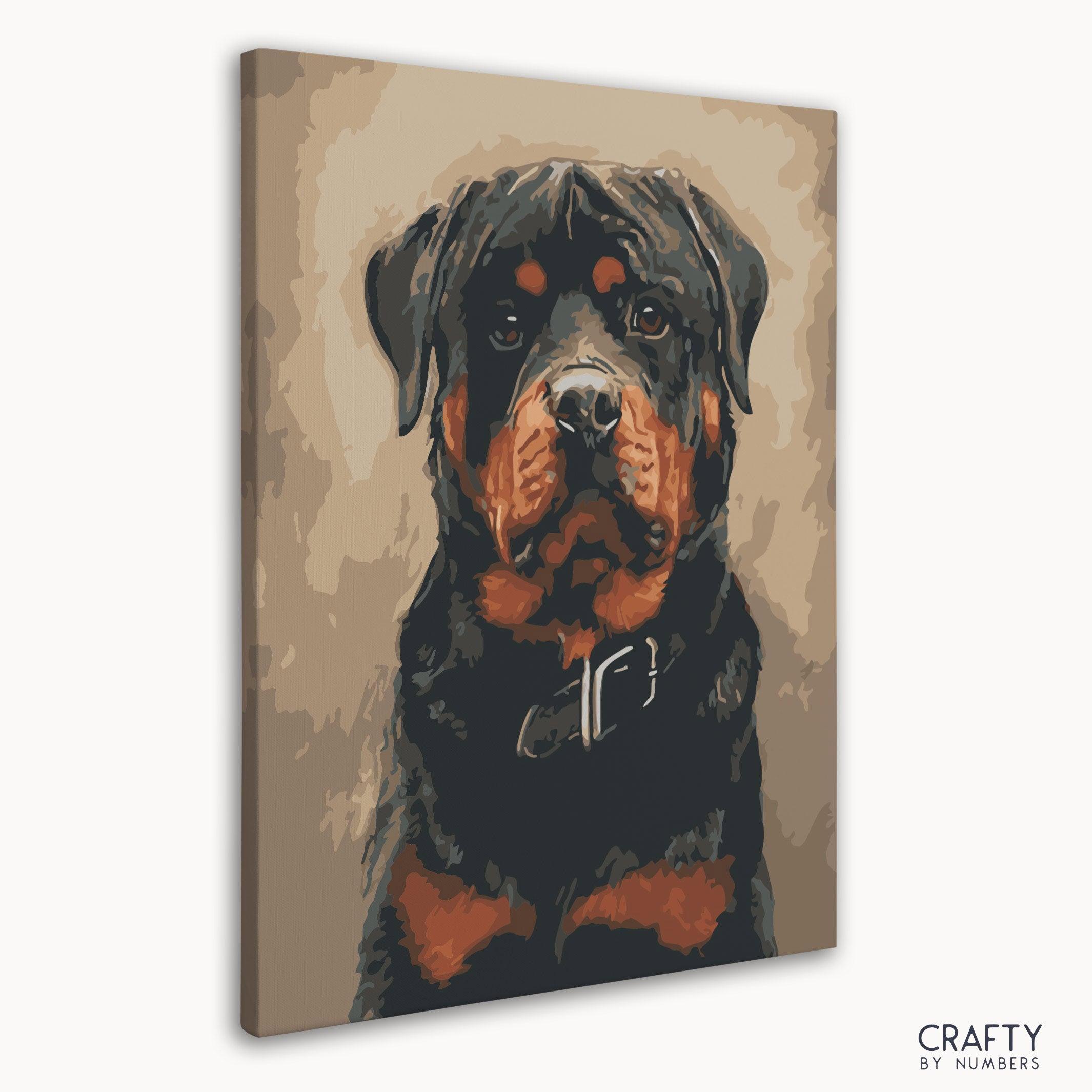 wall mounted rottweiler painting by crafty