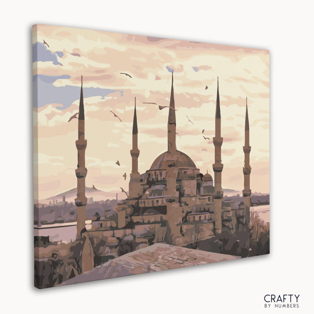 Beautiful Royal Mosque paint by number with vibrant colors, famous artists paintings, famous paintings of women, top 10 picasso famous paintings, pablo picasso famous paintings
