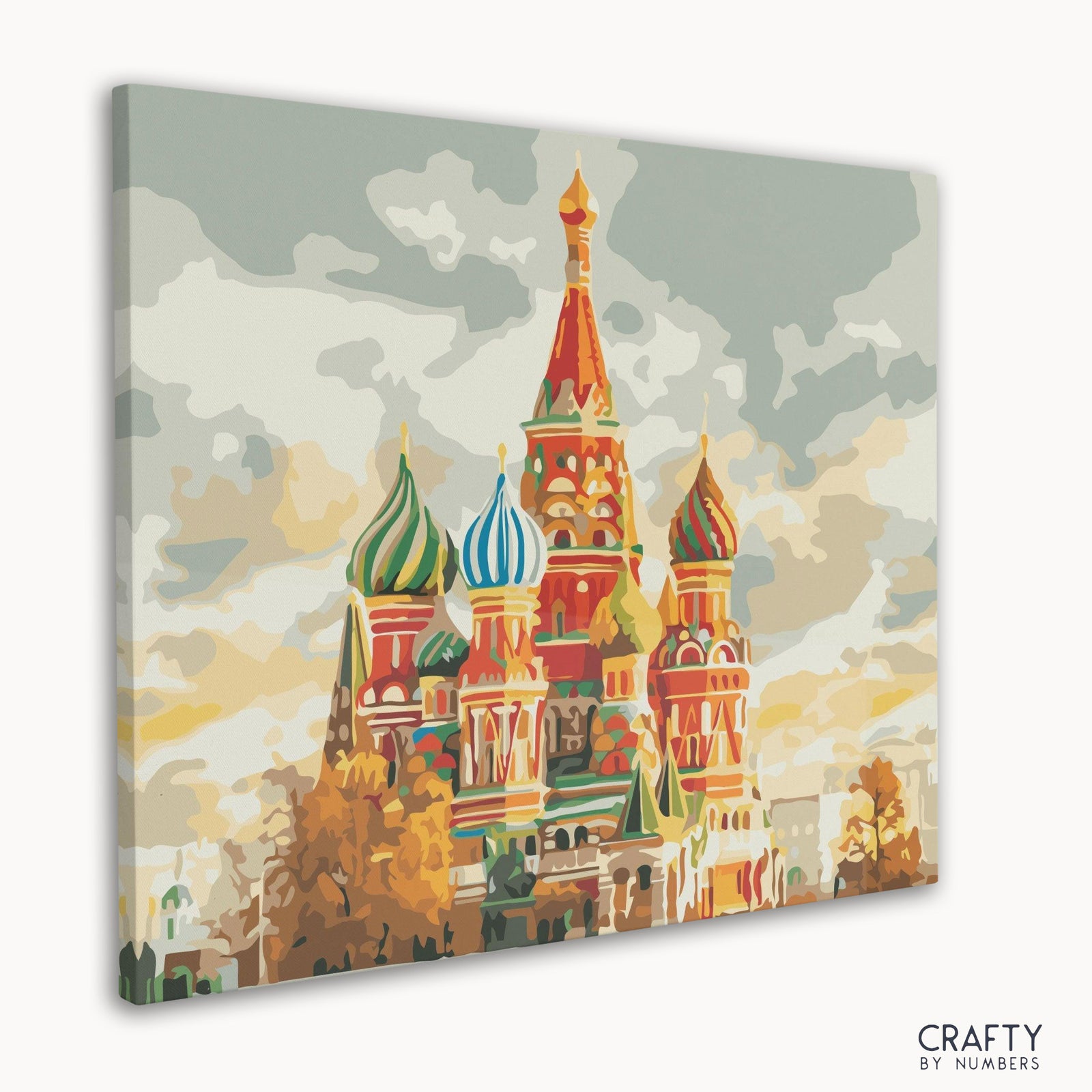 Close-up detail of Saint Basil's Church artwork