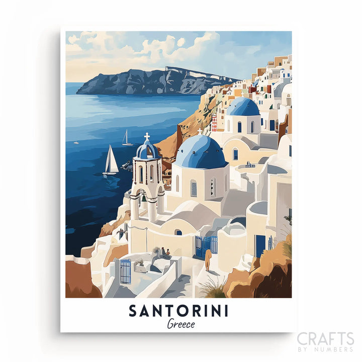 Santorini - Travel Poster