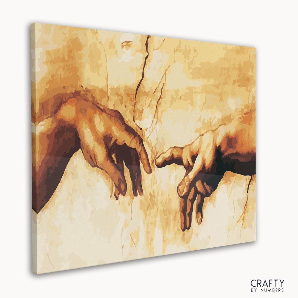 Classic art kit of The Creation of Adam with famous artists paintings style