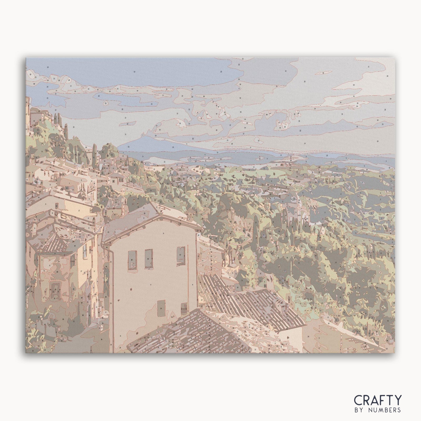 pintar por números lienzo de italia