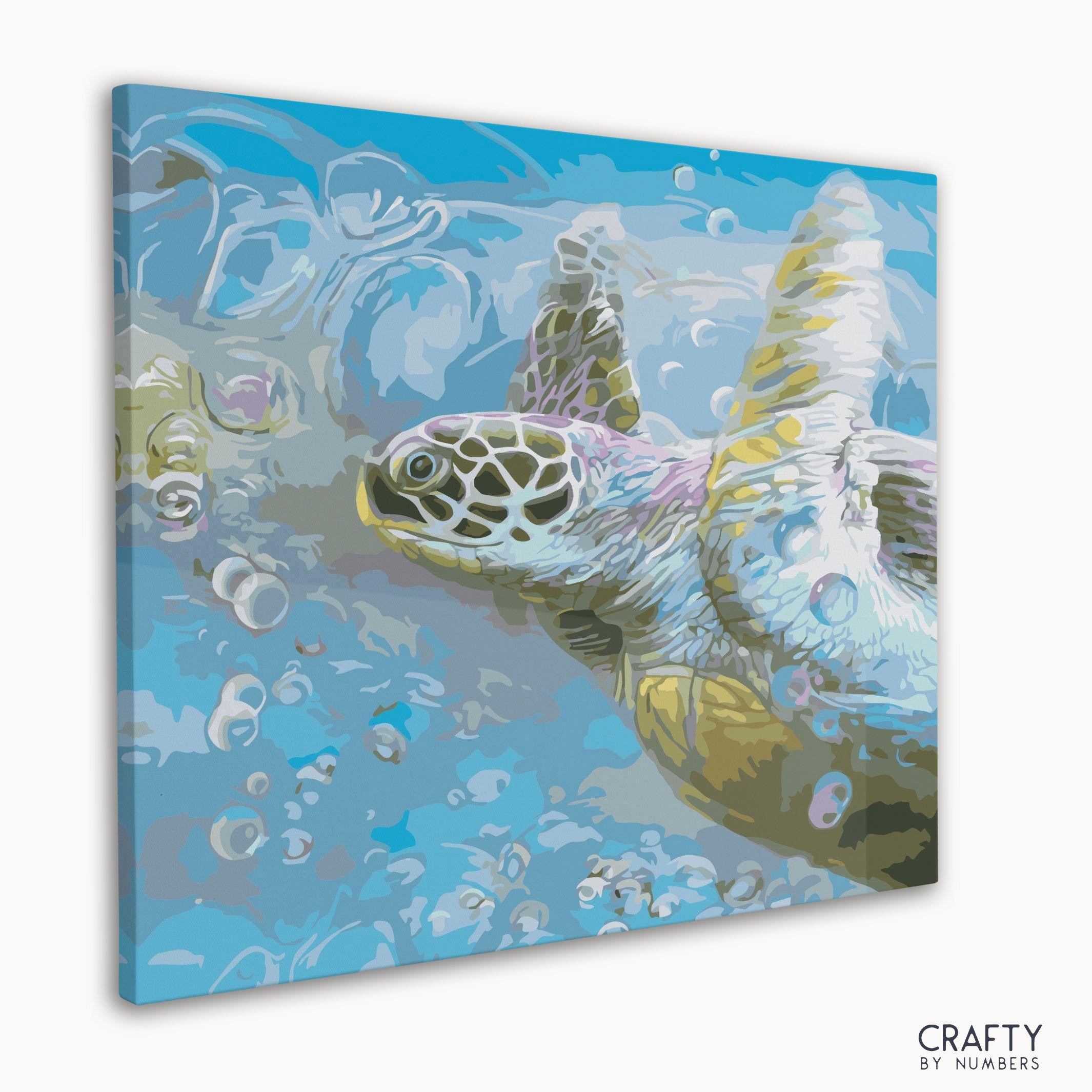 Beautiful Turtle Hawksbill Sea artwork in the style of vincent van gogh famous paintings.