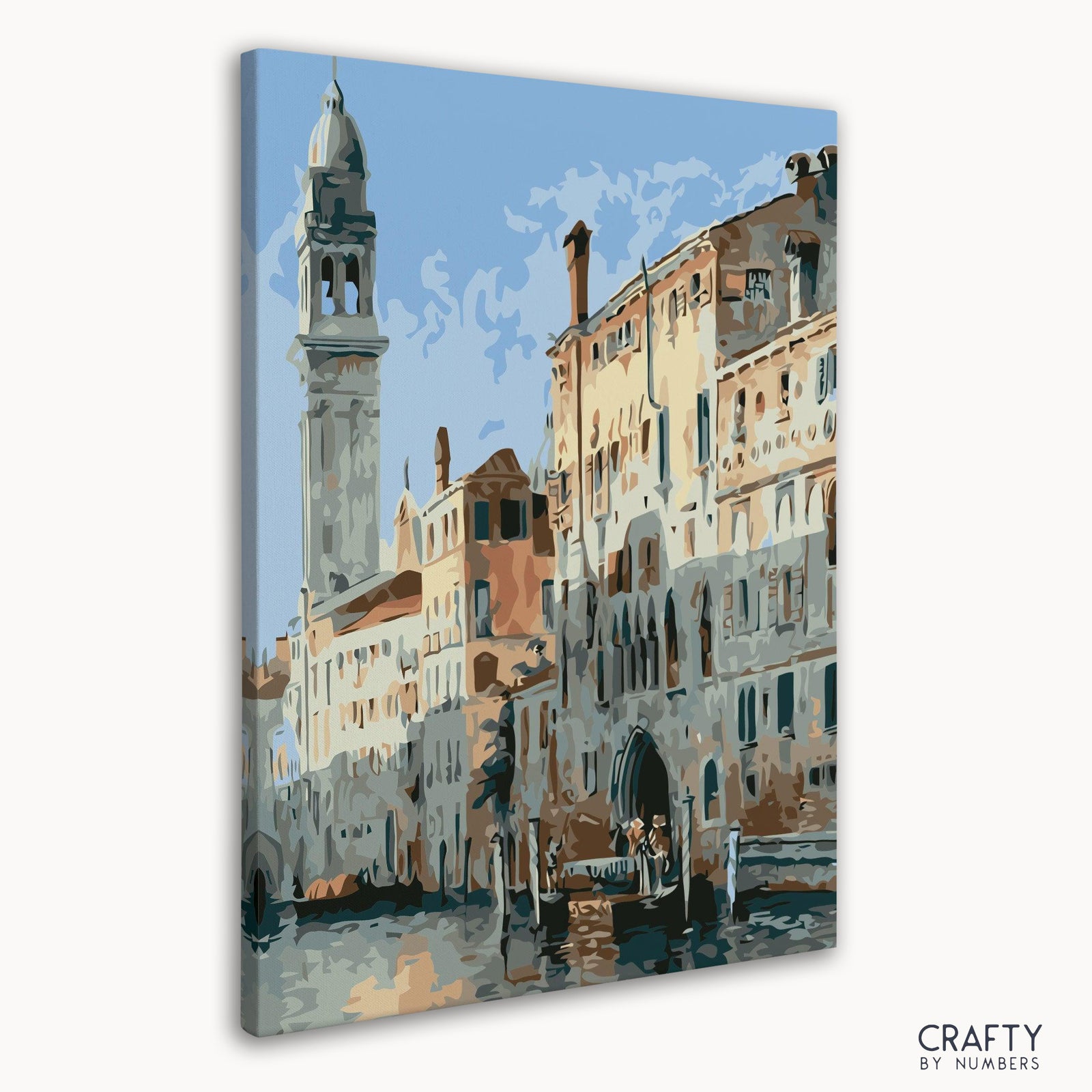 Close-up detail of Venice Waterside Night artwork