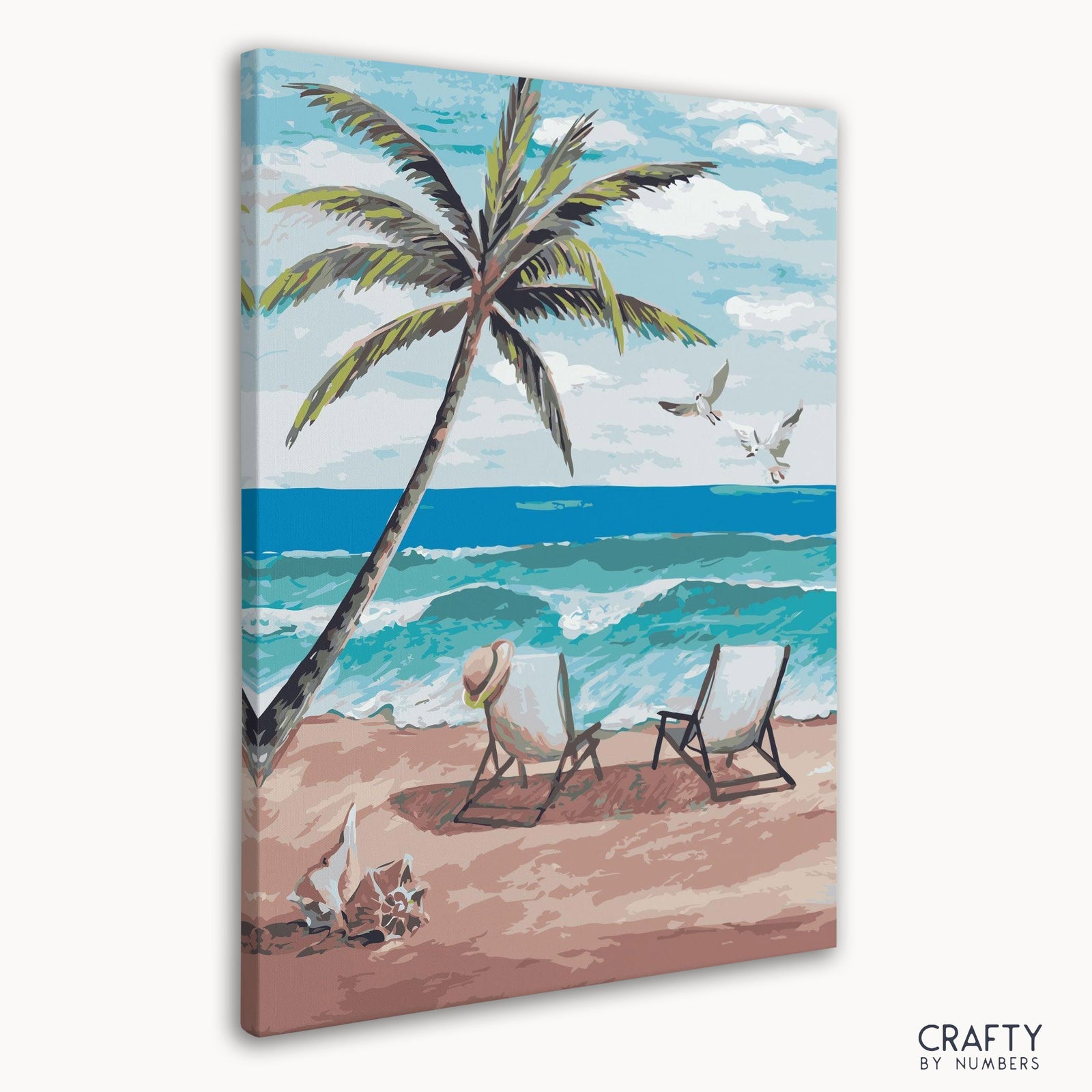 Close-up detail of White Sand Sunlounger artwork