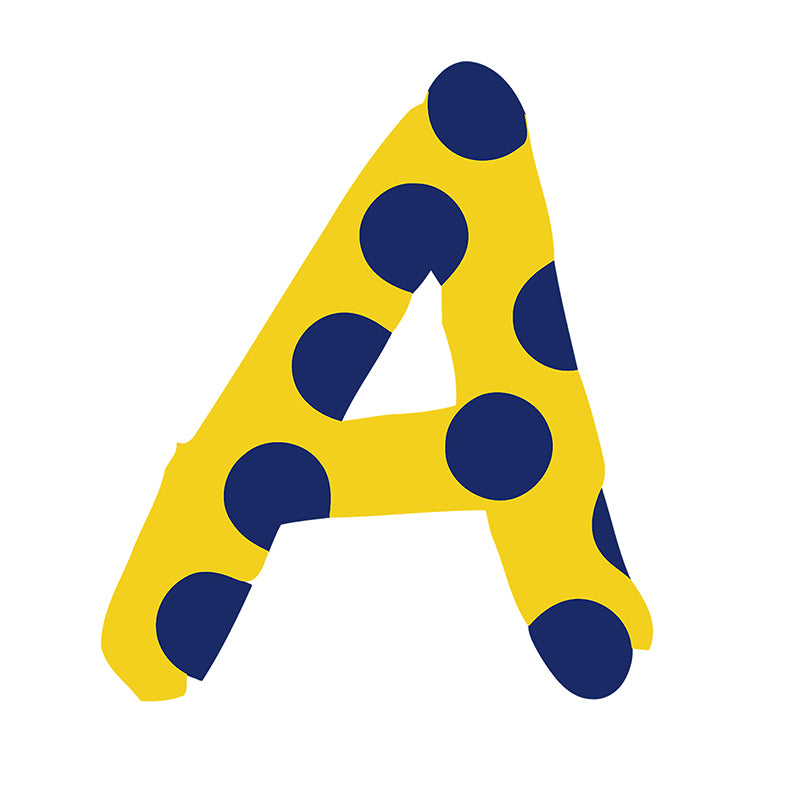 zingag pait by numbers of letter A