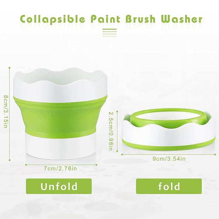 Collapsible Paint Brush Washer Cup - Crafty by Numbers - Paint by Numbers - Dimensions