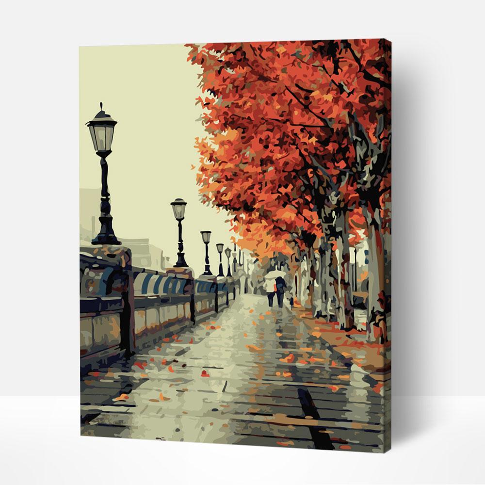 Autumn Rain, Paint by Numbers, Crafty by Numbers