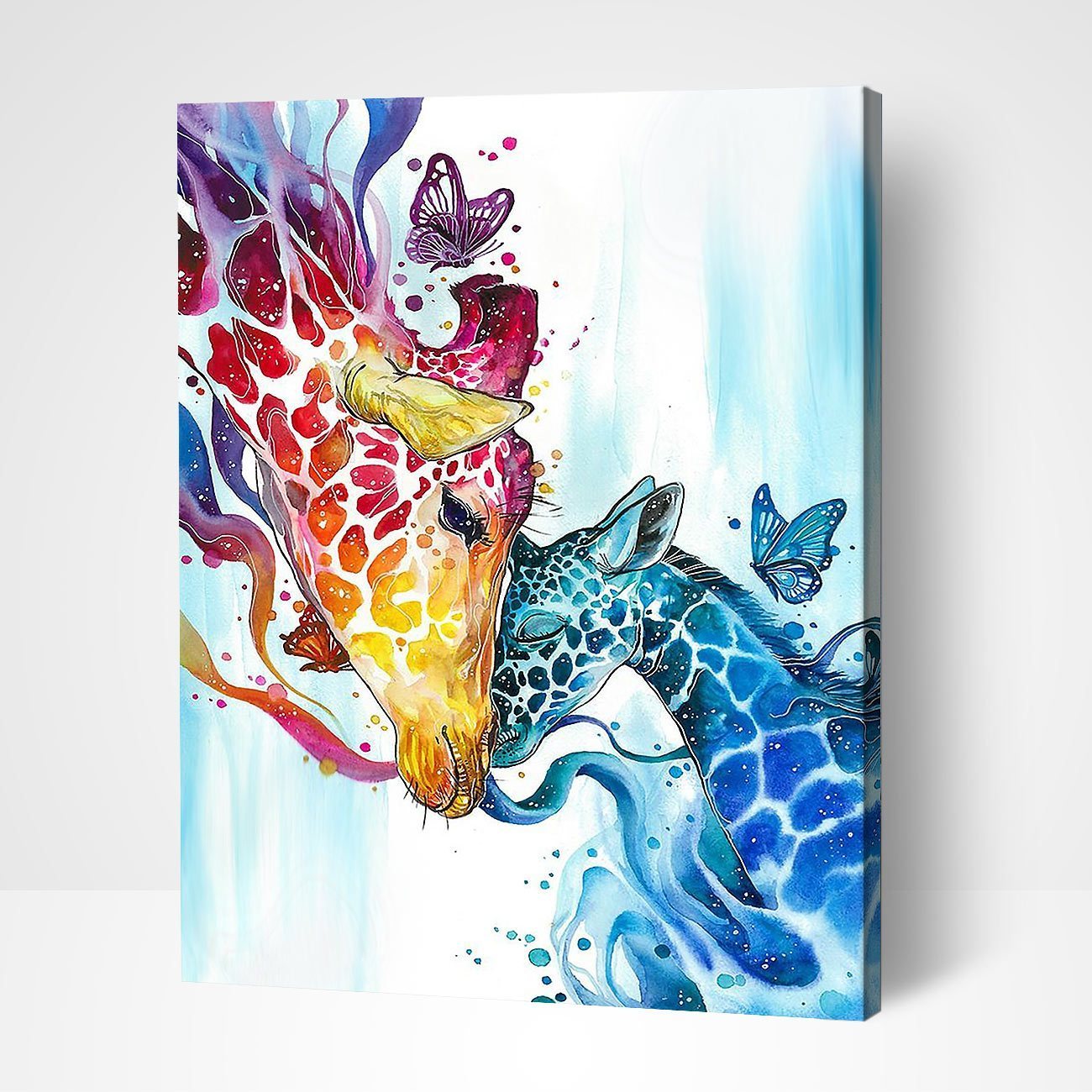 Giraffe Mother's Love painting kit image