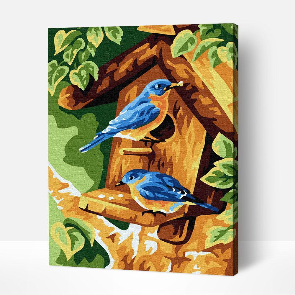 Bluebirds painting kit image