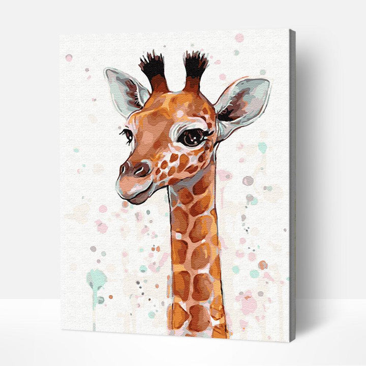 Baby Giraffe, Paint by Numbers, Crafty by Numbers
