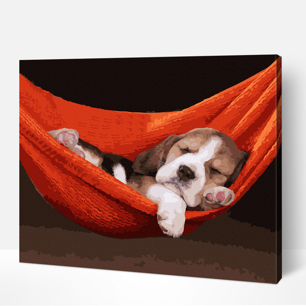 Red shops beagle puppy