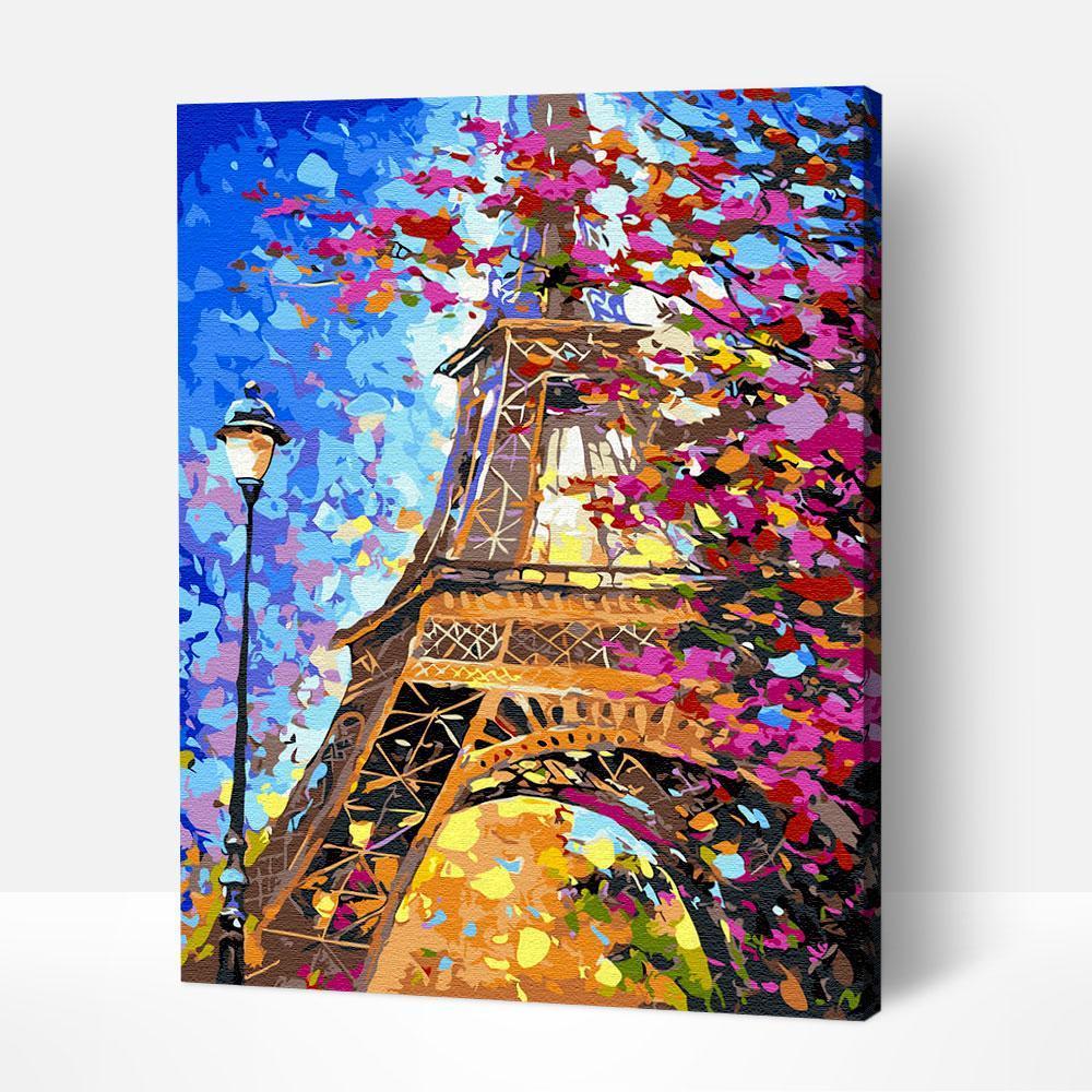 Experience the art of Paris through this charming paint by numbers design, inspired by the soft elegance found in most famous paintings of women.