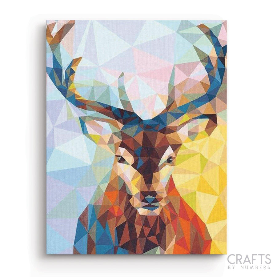 Abstract Deer - Crafty By Numbers - Paint by Numbers - Paint by Numbers for Adults - Painting - Canvas - Custom Paint by Numbers