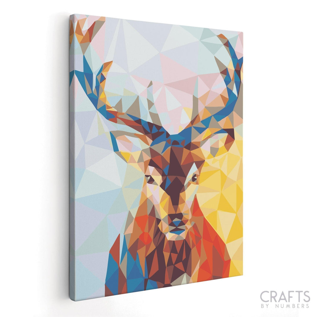 Abstract Deer - Crafty By Numbers - Paint by Numbers - Paint by Numbers for Adults - Painting - Canvas - Custom Paint by Numbers