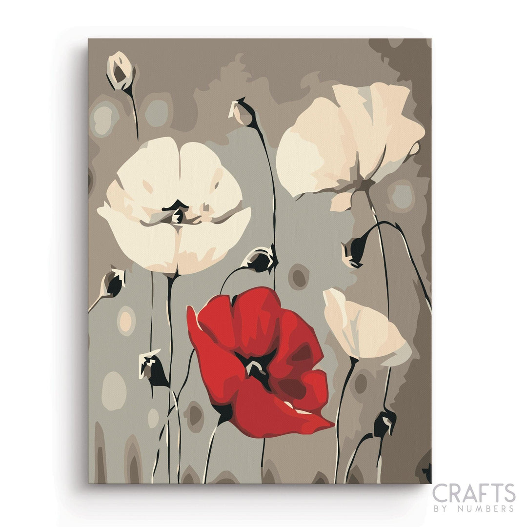 Abstract Flowers - Crafty By Numbers - Paint by Numbers - Paint by Numbers for Adults - Painting - Canvas - Custom Paint by Numbers