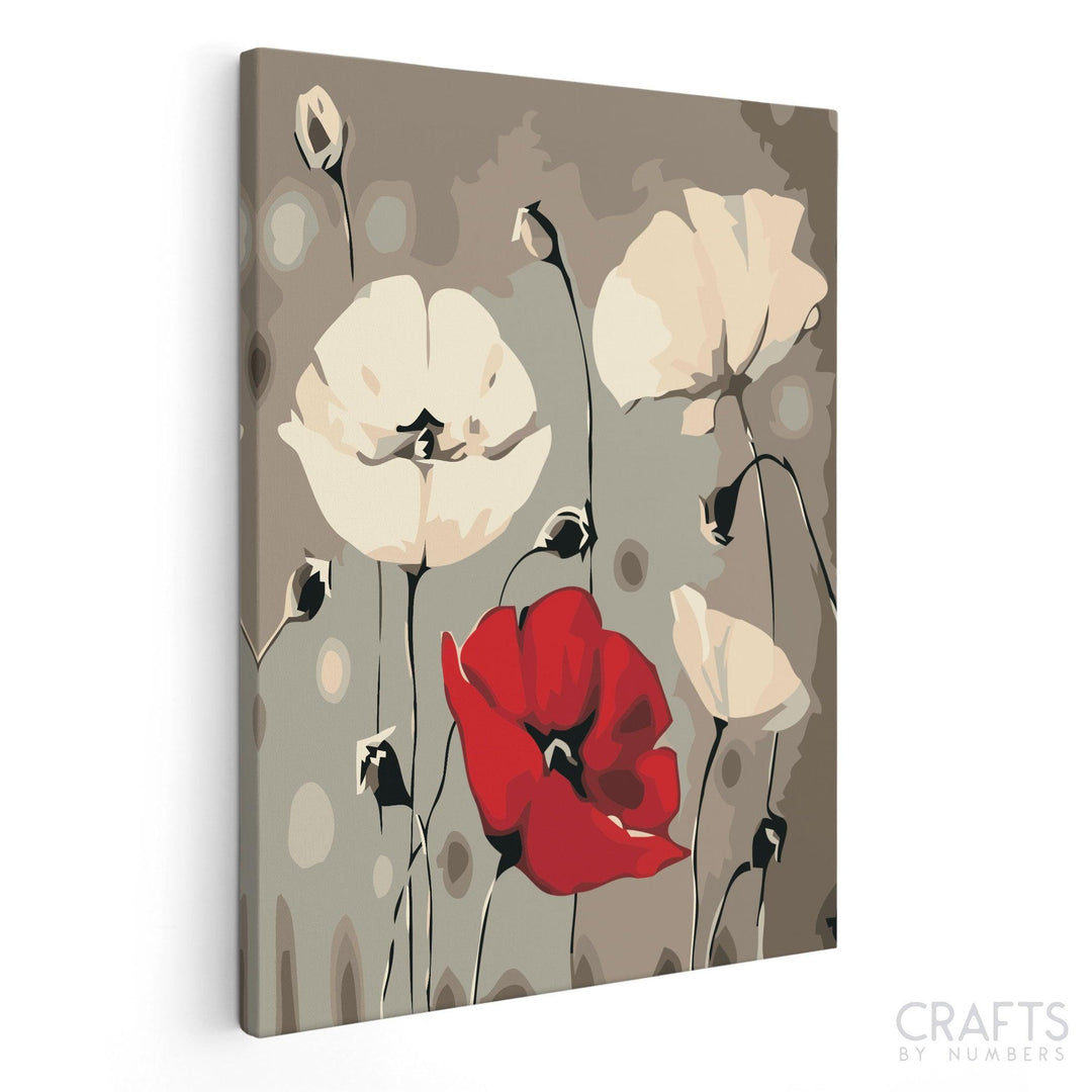 Abstract Flowers - Crafty By Numbers - Paint by Numbers - Paint by Numbers for Adults - Painting - Canvas - Custom Paint by Numbers