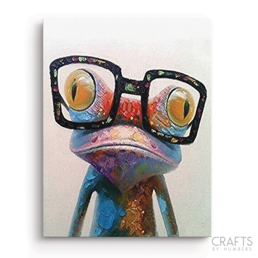 Abstract Frog - Crafty By Numbers - Paint by Numbers - Paint by Numbers for Adults - Painting - Canvas - Custom Paint by Numbers