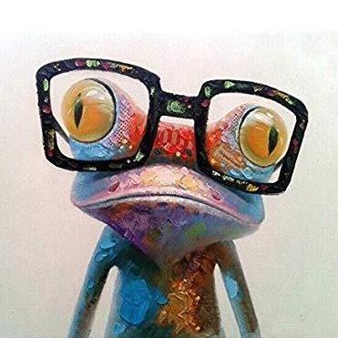Abstract Frog - Crafty By Numbers - Paint by Numbers - Paint by Numbers for Adults - Painting - Canvas - Custom Paint by Numbers