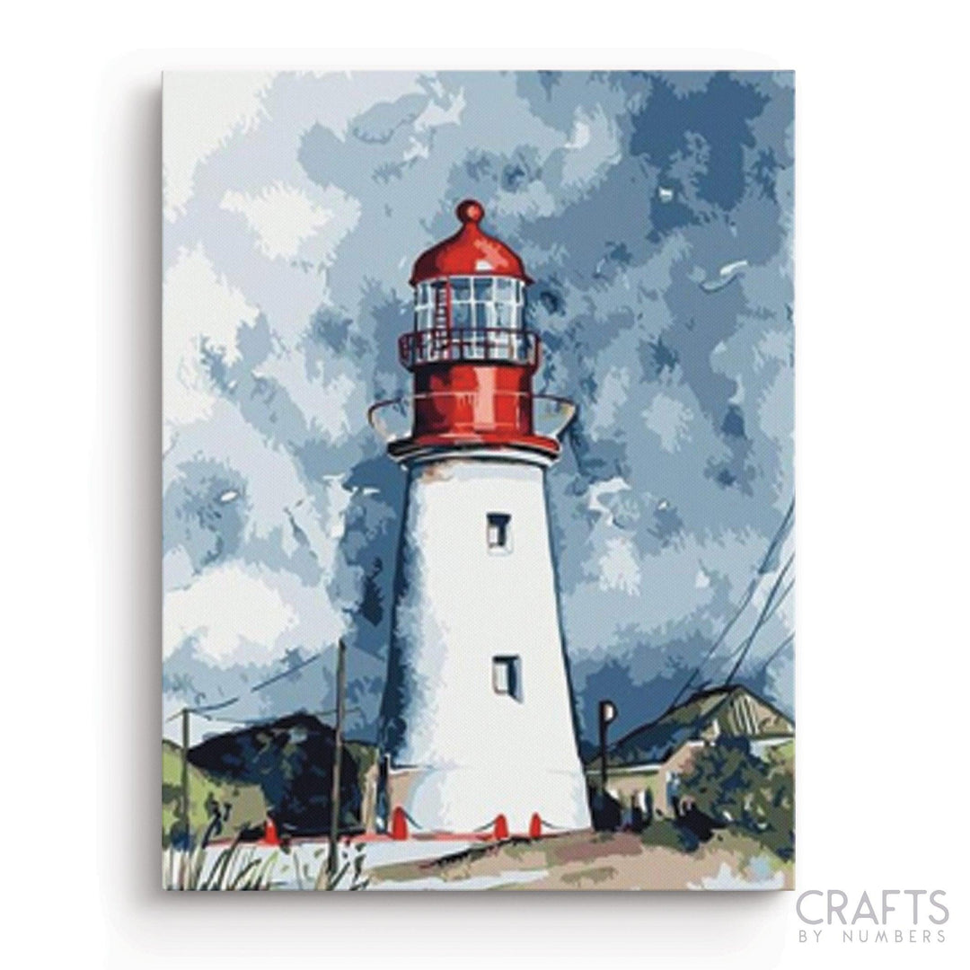 Abstract Lighthouse - Crafty By Numbers - Paint by Numbers - Paint by Numbers for Adults - Painting - Canvas - Custom Paint by Numbers
