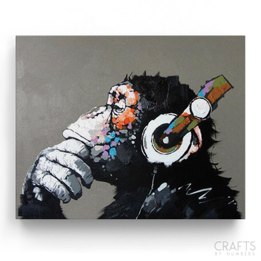 Abstract Monkey - Crafty By Numbers - Paint by Numbers - Paint by Numbers for Adults - Painting - Canvas - Custom Paint by Numbers