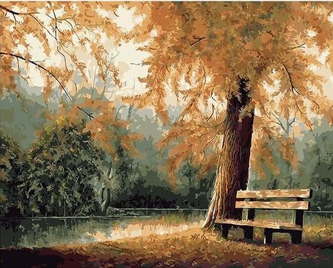 Autumn Park Oil Paint - Crafty By Numbers - Paint by Numbers - Paint by Numbers for Adults - Painting - Canvas - Custom Paint by Numbers