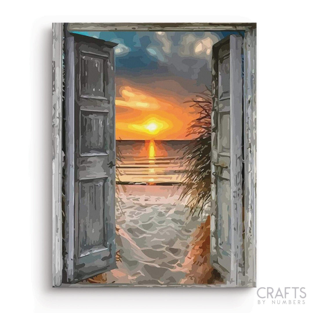 Beach Doors - Crafty By Numbers - Paint by Numbers - Paint by Numbers for Adults - Painting - Canvas - Custom Paint by Numbers