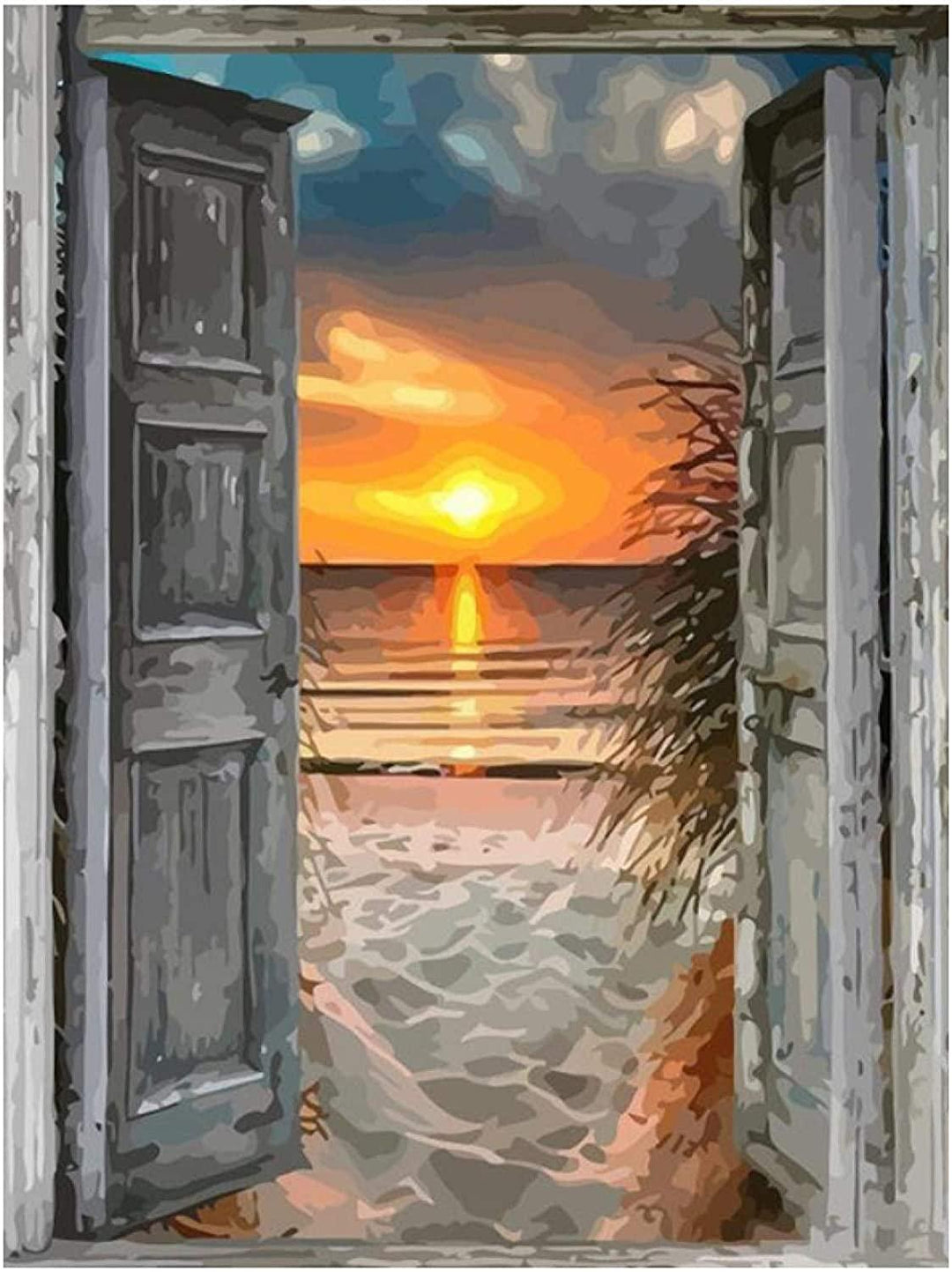 Beach Doors - Crafty By Numbers - Paint by Numbers - Paint by Numbers for Adults - Painting - Canvas - Custom Paint by Numbers
