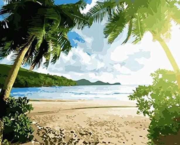 Beautiful Summer Paint Season - Crafty By Numbers - Paint by Numbers - Paint by Numbers for Adults - Painting - Canvas - Custom Paint by Numbers