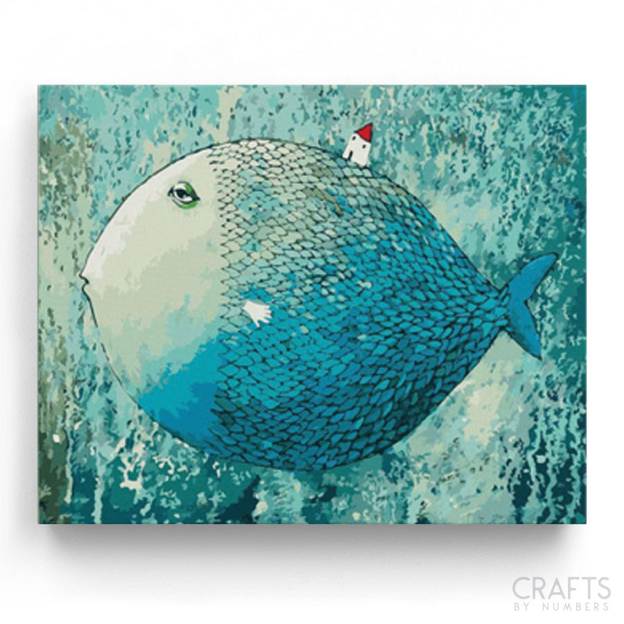 Big Fish - Crafty By Numbers - Paint by Numbers - Paint by Numbers for Adults - Painting - Canvas - Custom Paint by Numbers