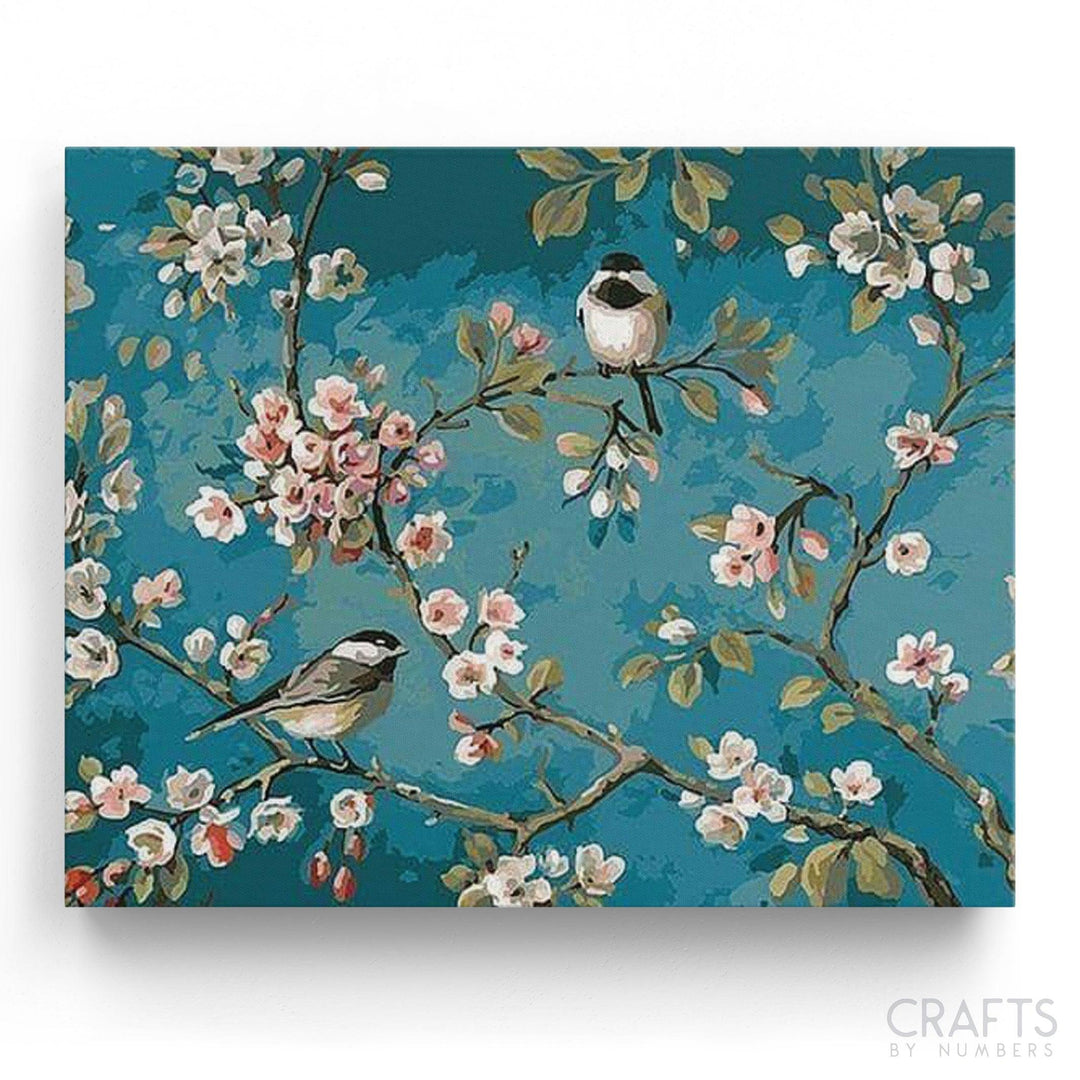Birds on Branches - Crafty By Numbers - Paint by Numbers - Paint by Numbers for Adults - Painting - Canvas - Custom Paint by Numbers