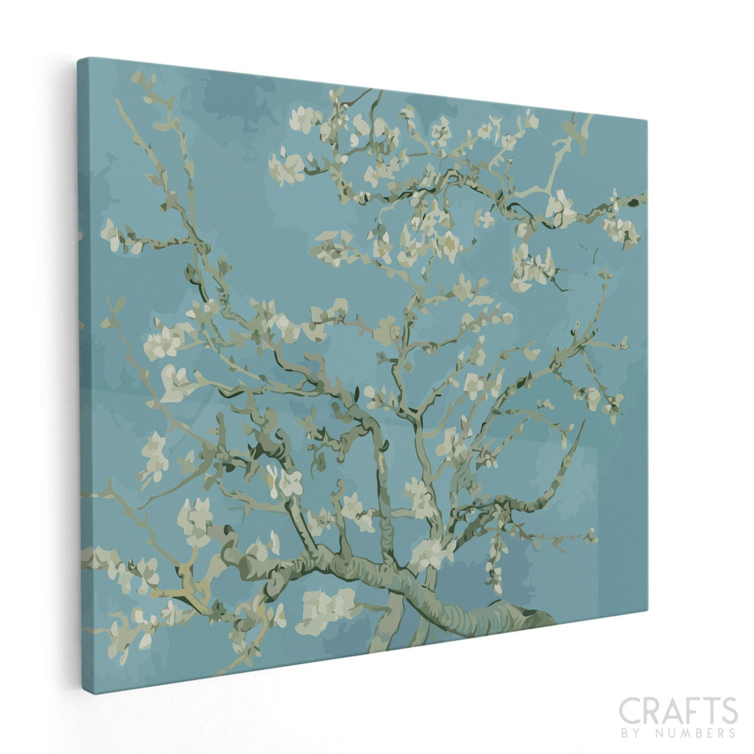 Blooming Almond Tree - Crafty By Numbers - Paint by Numbers - Paint by Numbers for Adults - Painting - Canvas - Custom Paint by Numbers