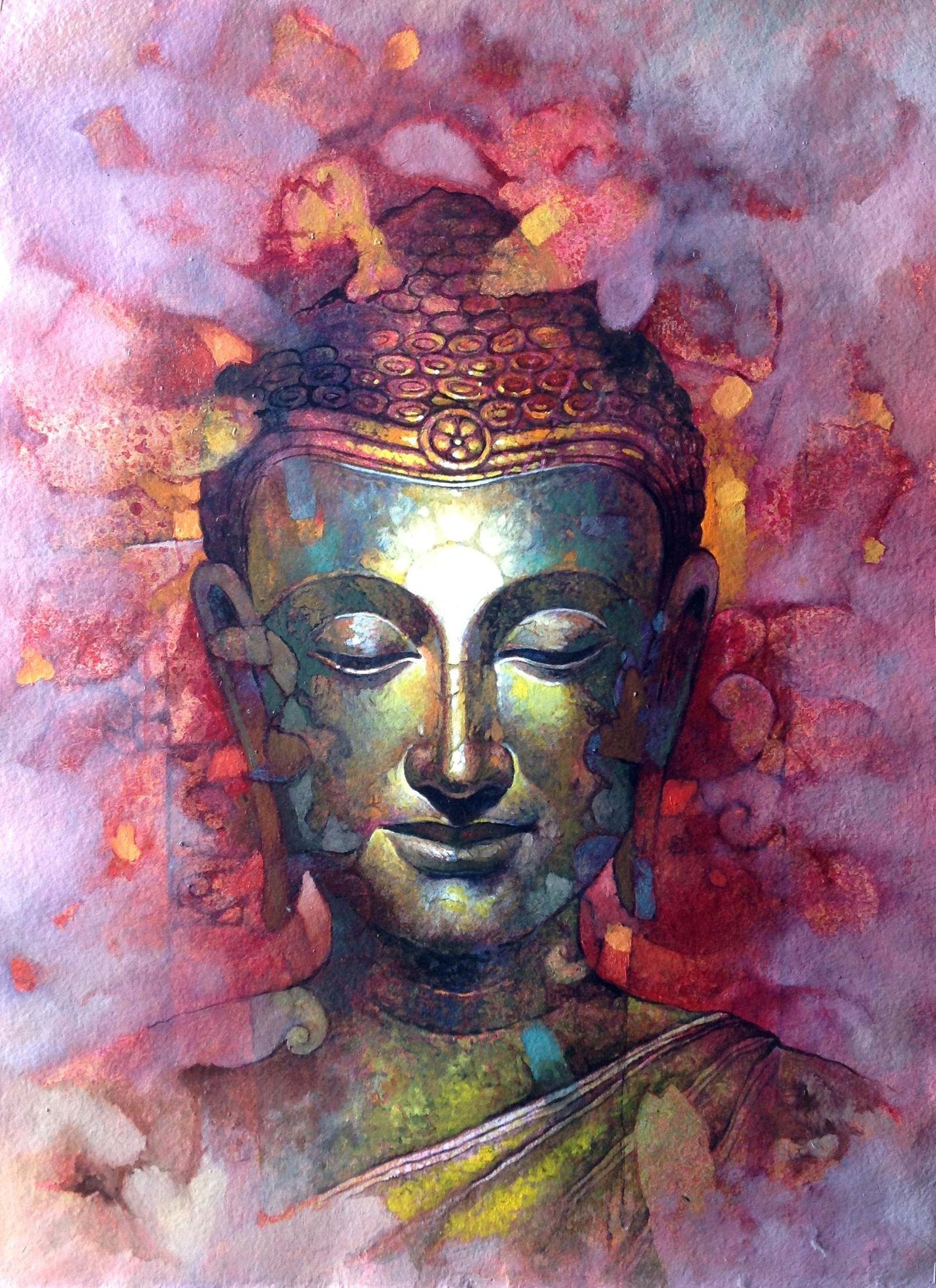Buddha – Crafty By Numbers – Malen nach Zahlen – Malen nach Zahlen für Erwachsene – Gemälde – Leinwand – individuelles Malen nach Zahlen