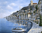 Coastal City - Crafty By Numbers - Paint by Numbers - Paint by Numbers for Adults - Painting - Canvas - Custom Paint by Numbers