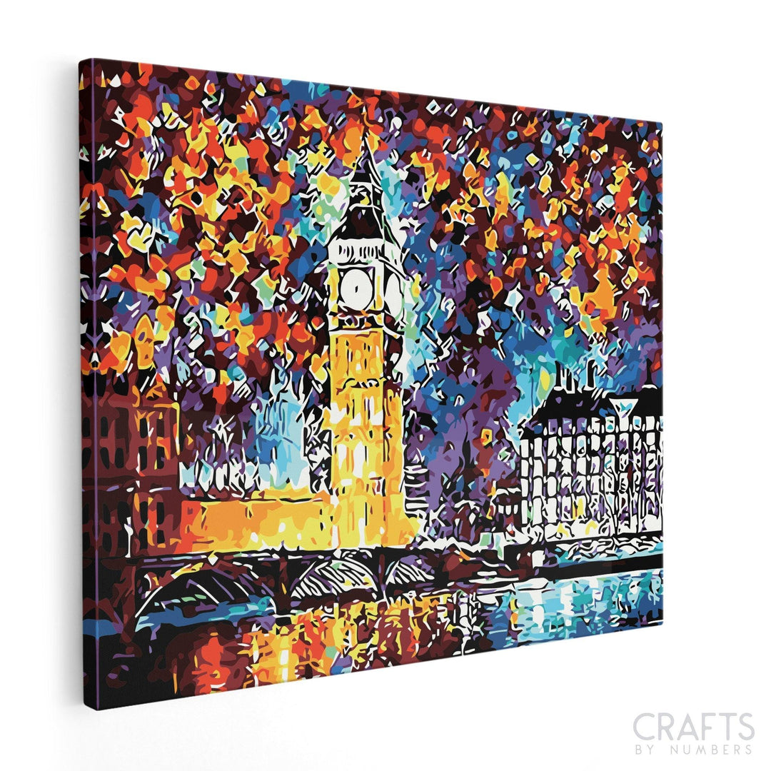 Colorful Big Ben - Crafty By Numbers - Paint by Numbers - Paint by Numbers for Adults - Painting - Canvas - Custom Paint by Numbers