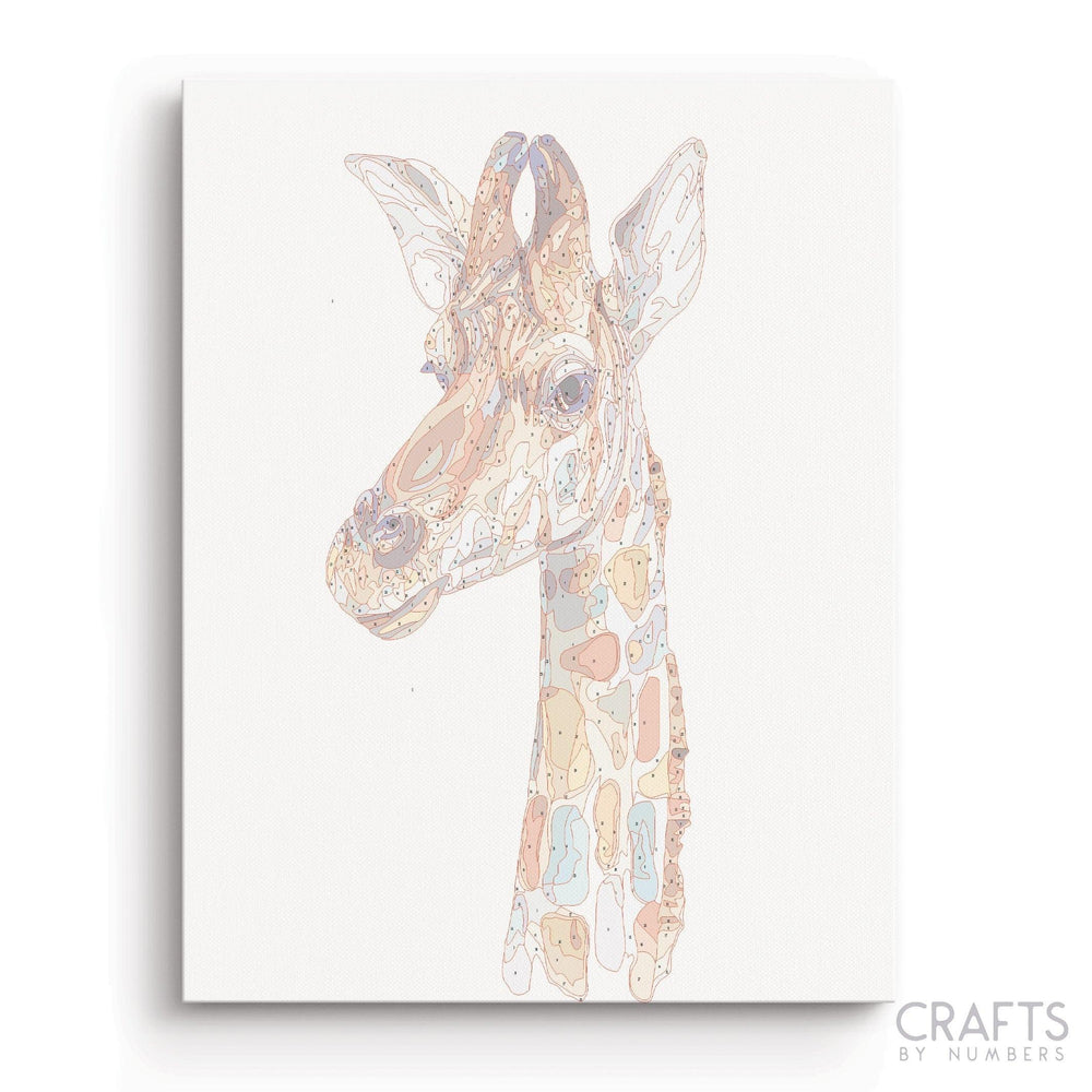 Colorful Giraffe - Crafty By Numbers - Paint by Numbers - Paint by Numbers for Adults - Painting - Canvas - Custom Paint by Numbers