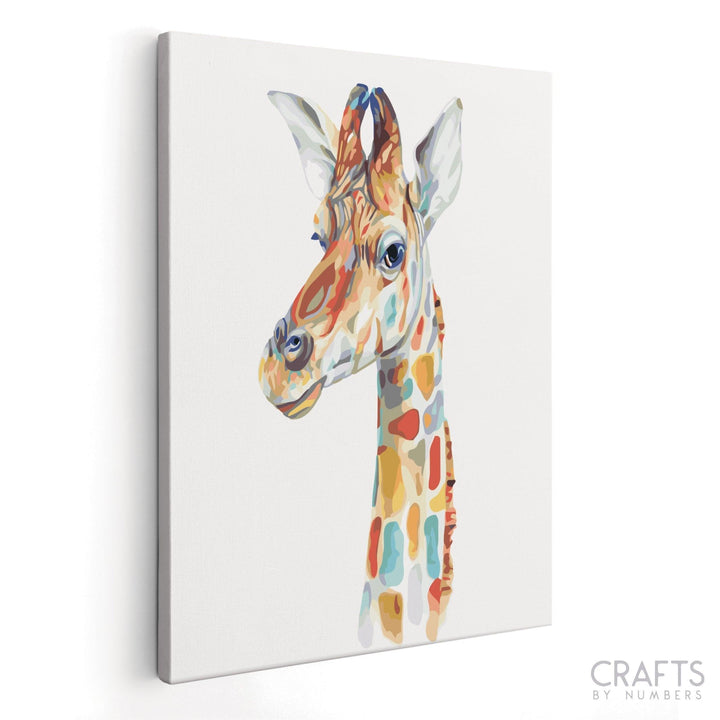 Colorful Giraffe - Crafty By Numbers - Paint by Numbers - Paint by Numbers for Adults - Painting - Canvas - Custom Paint by Numbers