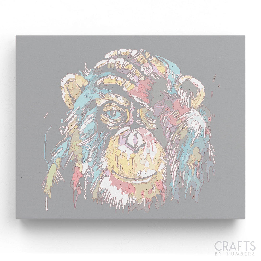 Colorful Monkey - Crafty By Numbers - Paint by Numbers - Paint by Numbers for Adults - Painting - Canvas - Custom Paint by Numbers
