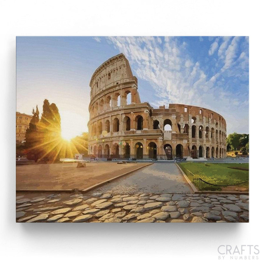 Colosseum Art - Crafty By Numbers - Paint by Numbers - Paint by Numbers for Adults - Painting - Canvas - Custom Paint by Numbers