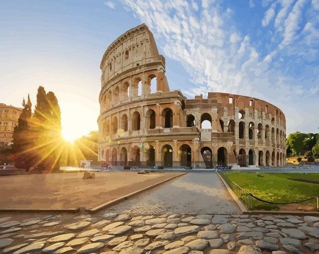 Colosseum Art – Crafty By Numbers – Malen nach Zahlen – Malen nach Zahlen für Erwachsene – Gemälde – Leinwand – individuelles Malen nach Zahlen