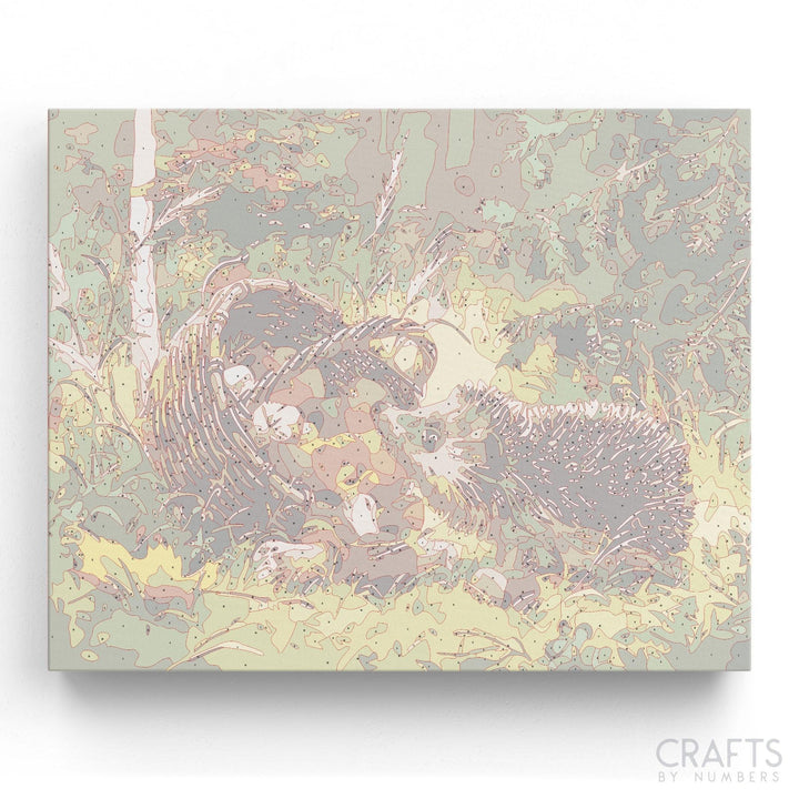 Curious Hedgehog - Crafty By Numbers - Paint by Numbers - Paint by Numbers for Adults - Painting - Canvas - Custom Paint by Numbers