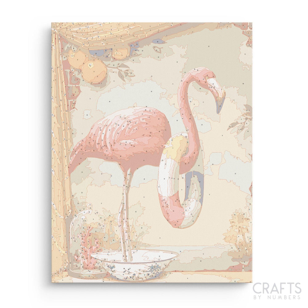 Flamingo Angelina Art - Crafty By Numbers - Paint by Numbers - Paint by Numbers for Adults - Painting - Canvas - Custom Paint by Numbers