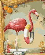 Flamingo Angelina Art - Crafty By Numbers - Paint by Numbers - Paint by Numbers for Adults - Painting - Canvas - Custom Paint by Numbers