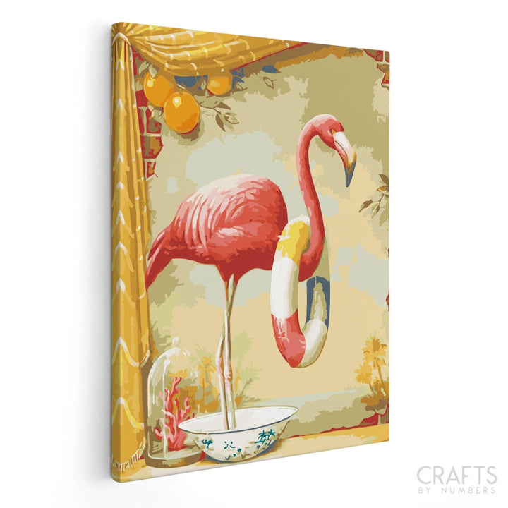 Flamingo Angelina Art - Crafty By Numbers - Paint by Numbers - Paint by Numbers for Adults - Painting - Canvas - Custom Paint by Numbers