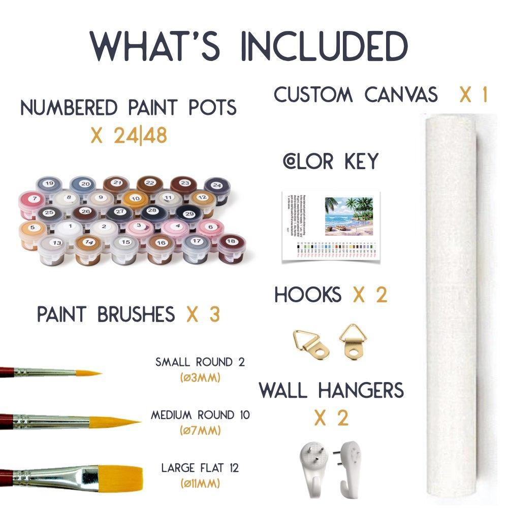 Floral Sunflowers - Crafty By Numbers - Paint by Numbers - Paint by Numbers for Adults - Painting - Canvas - Custom Paint by Numbers