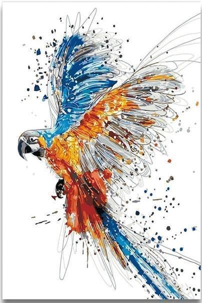 Flying Bird - Crafty By Numbers - Paint by Numbers - Paint by Numbers for Adults - Painting - Canvas - Custom Paint by Numbers